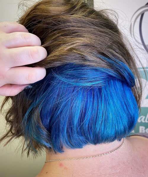 blue underlayer hair