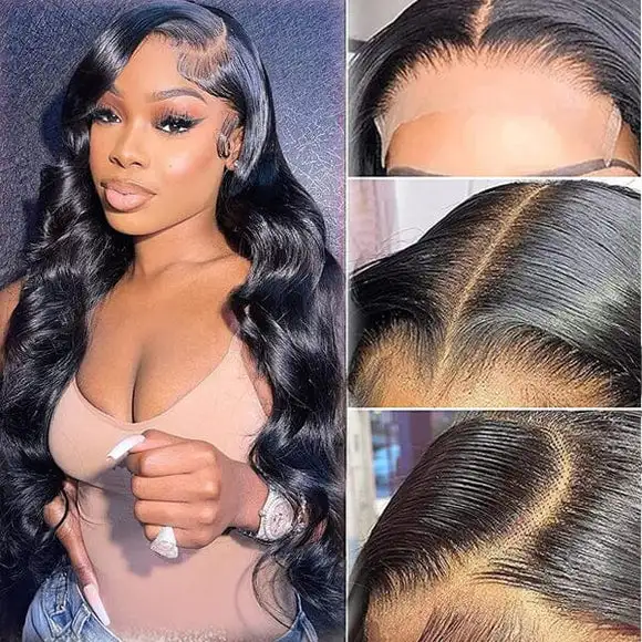 Glueless Human Hair Lace Front Wig