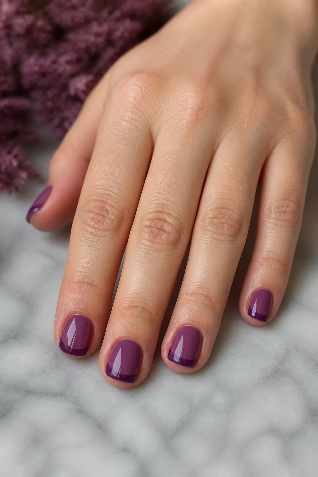 A Simple Way to Finish Purple Halloween Nails
