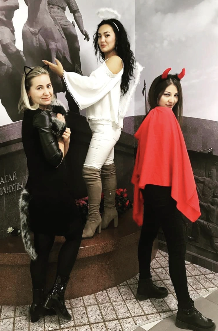 Angel Costume + Devil Costume + Cat Costume for 3 Way Halloween Costumes