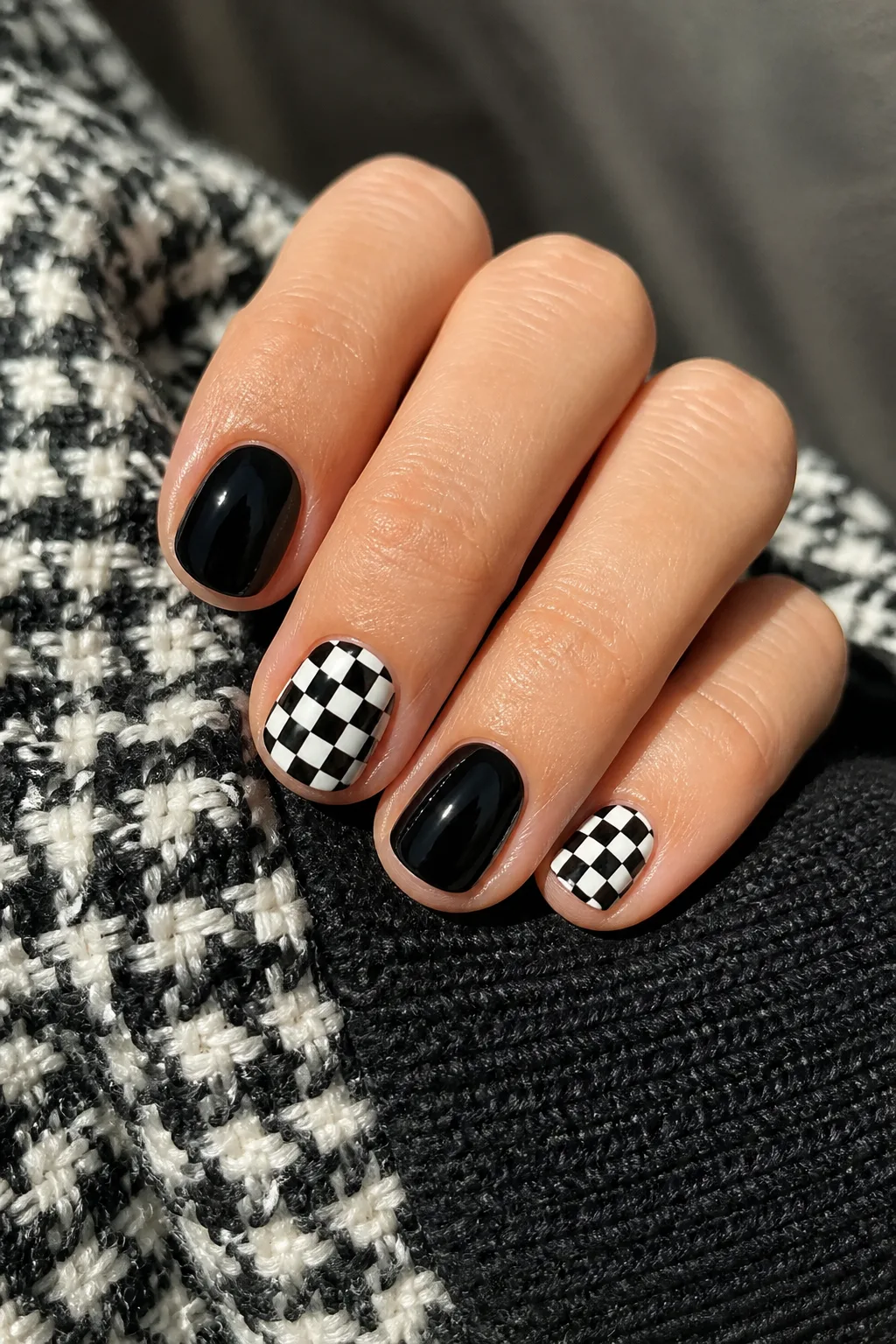 Black-and-White Checkerboard
