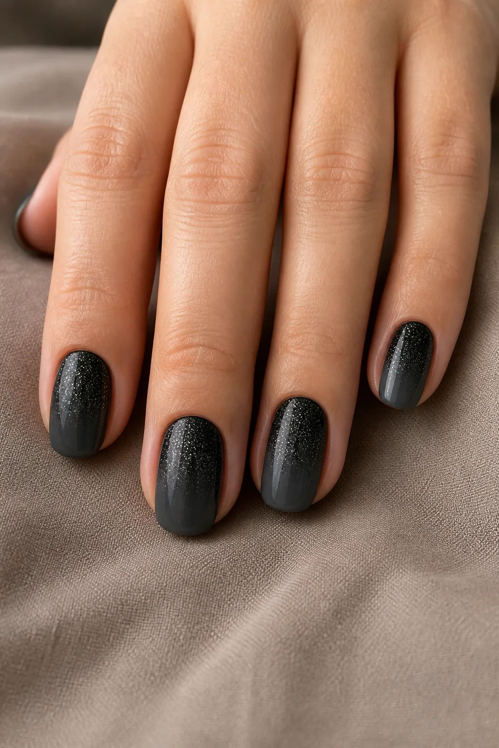 Black Glitter Gradient