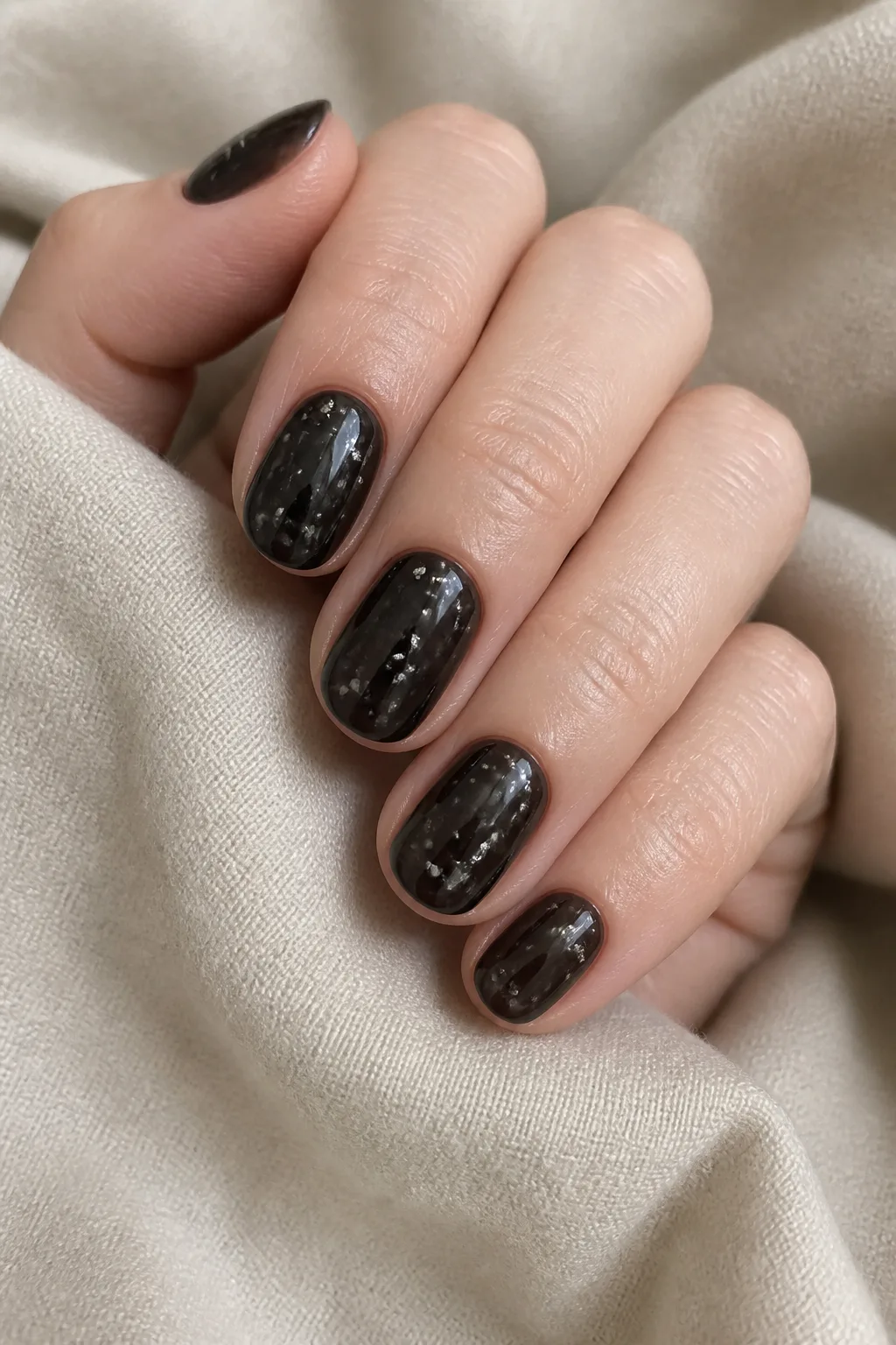 Black Jelly With Flecks