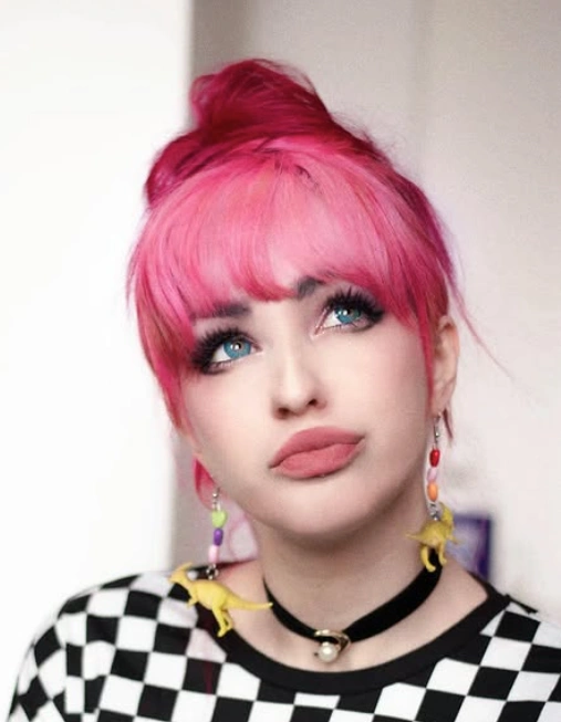 Bubblegum Magenta Hair with Shadow Roots