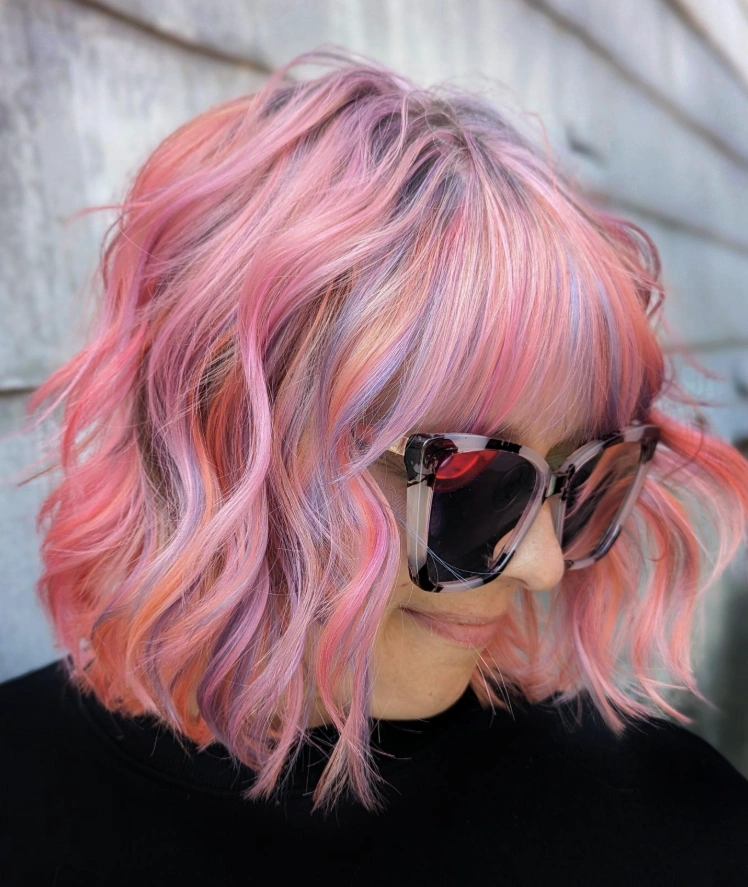 Cotton Candy Dreams: Multi-Tonal Red and Pink Hair