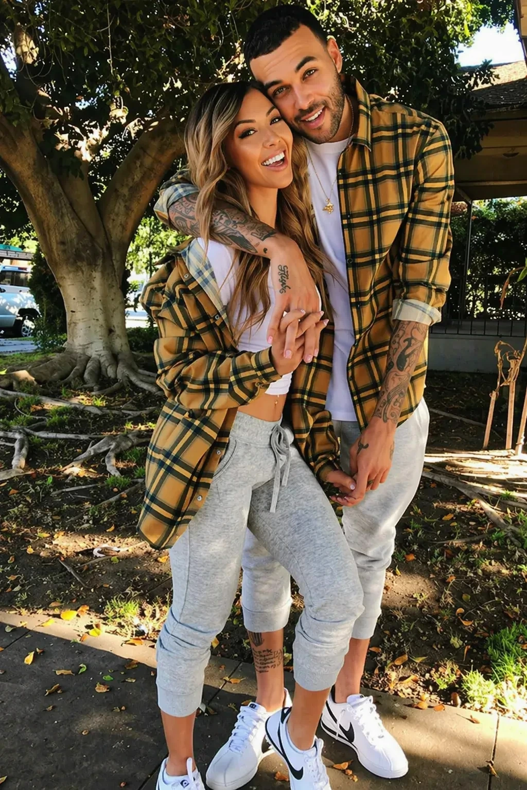 Cozy Comfort: Flannel Shirts + Joggers