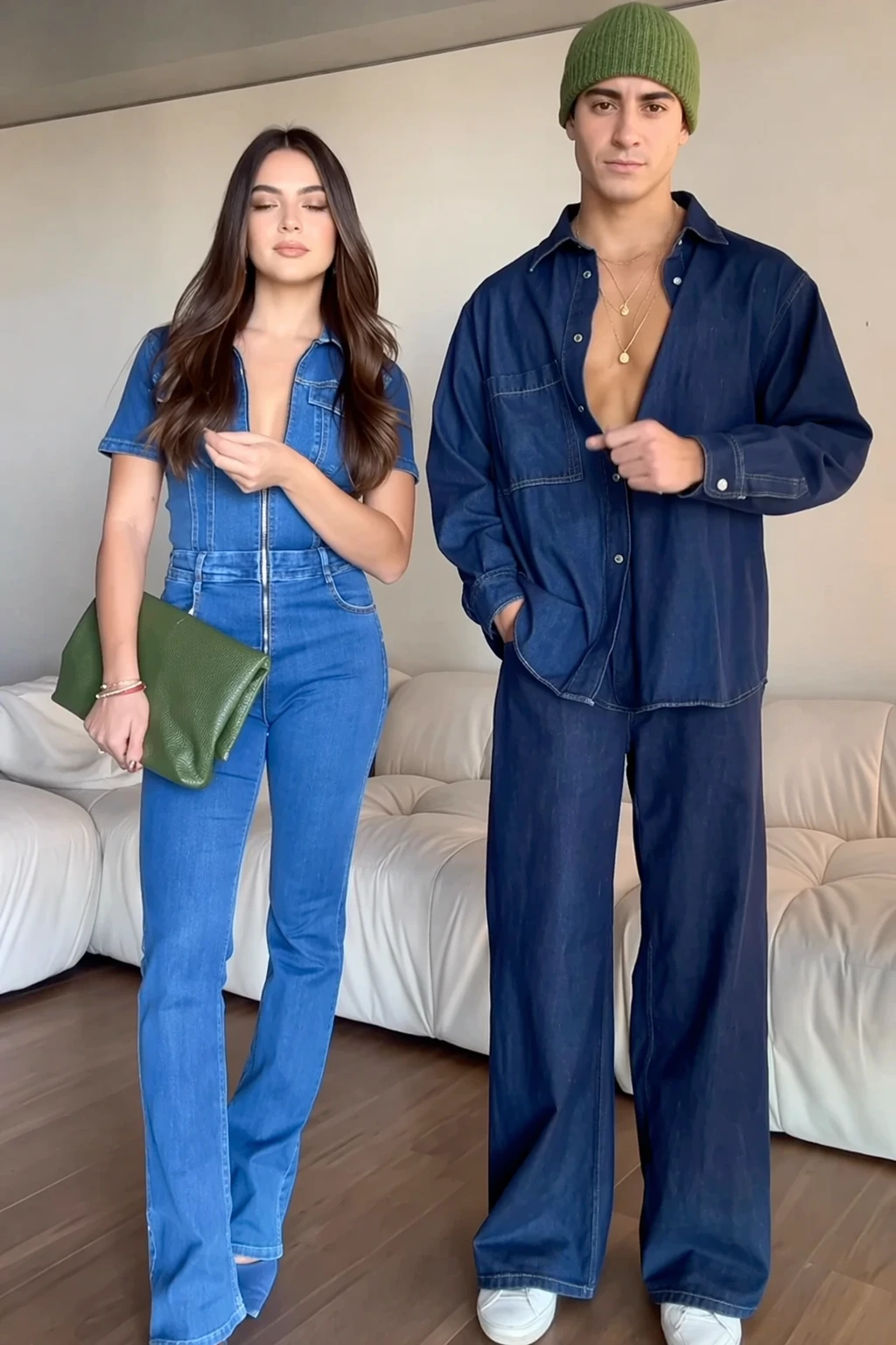 Denim on Denim: Coordinated Blue Outfits