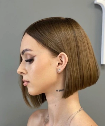 Effortless Angled Bob: Sharp and Chic