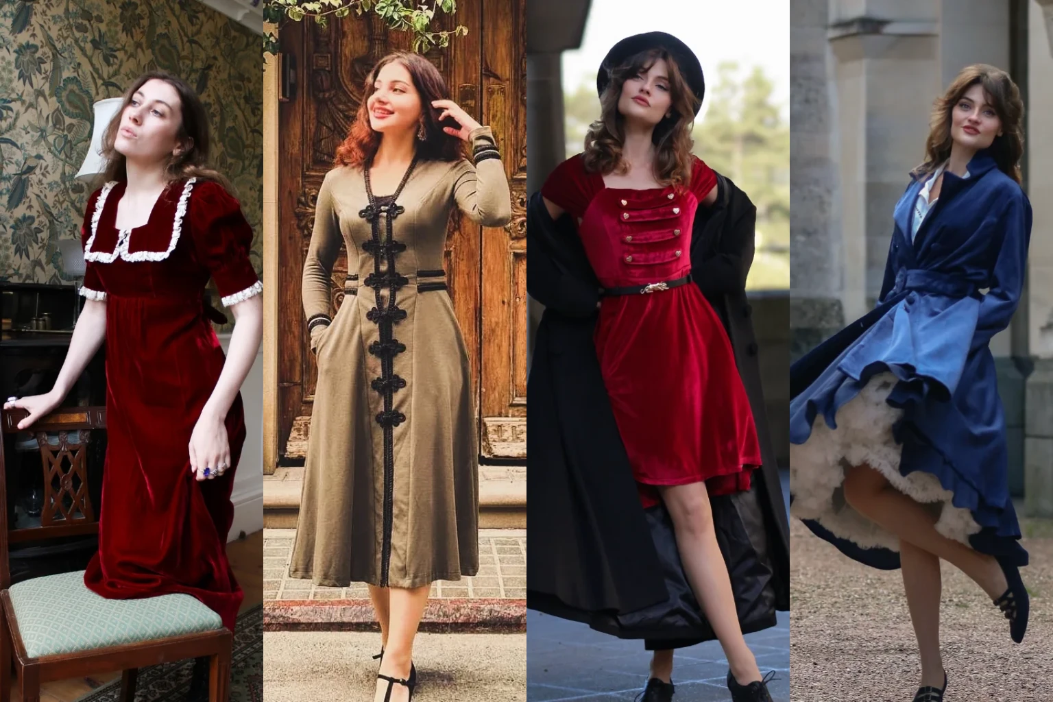 Elegant Old Fashion Dresses - Featured