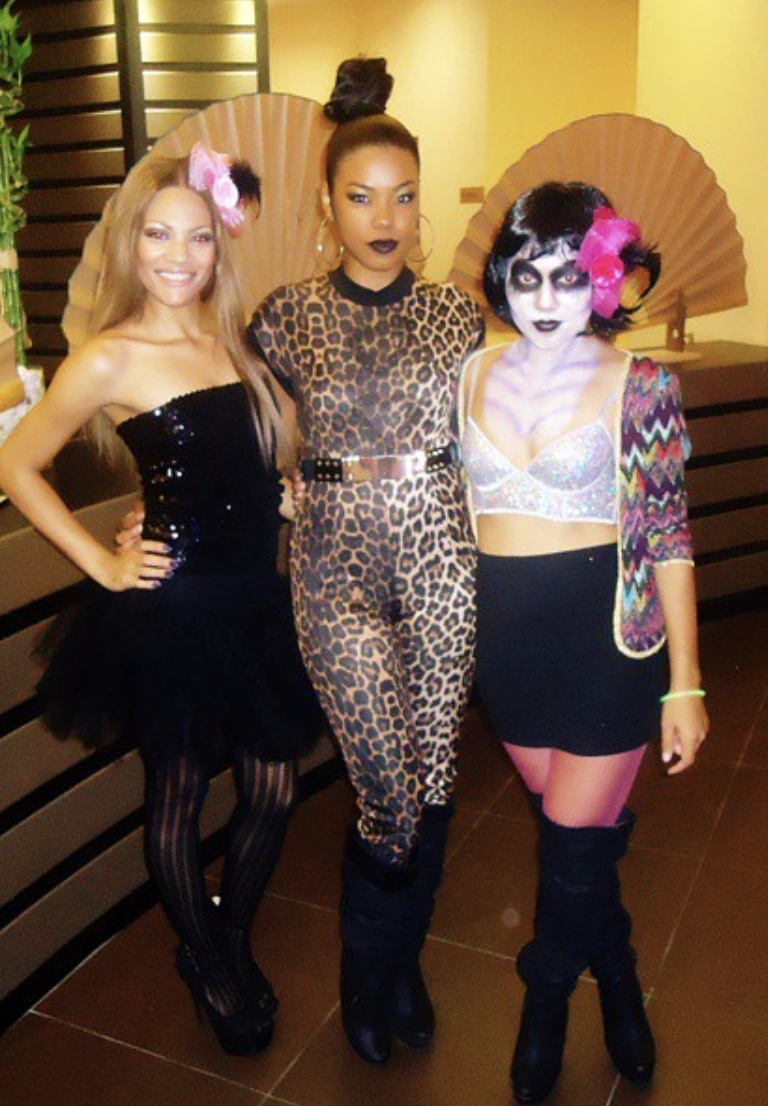 Glamorous Black Tulle Dress + Chic Leopard Print Jumpsuit + Spooky Skeleton Crop Top