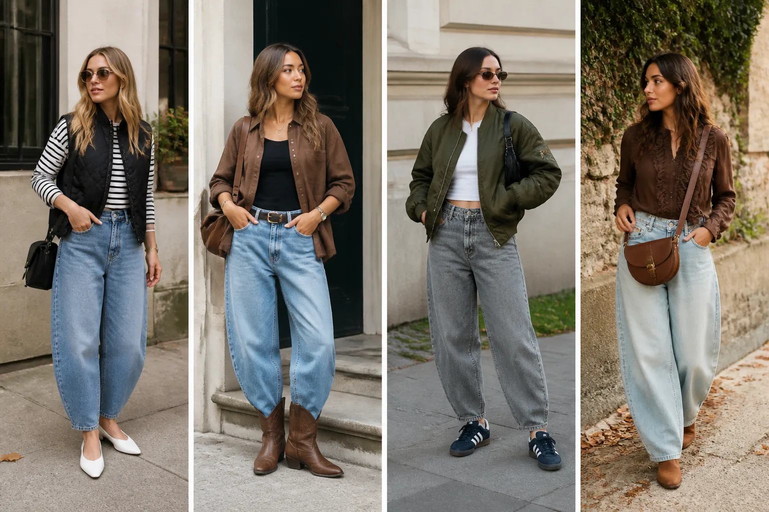 How to Style Barrel Jeans - Featured