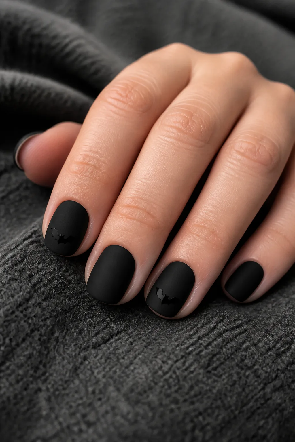 Matte Black With Tiny Bats