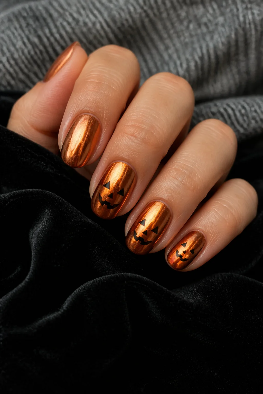Metallic Jack-o-Lanterns