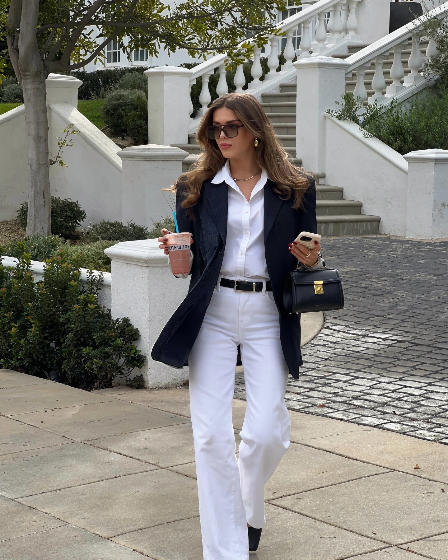 4- Modern Prep With White Denim