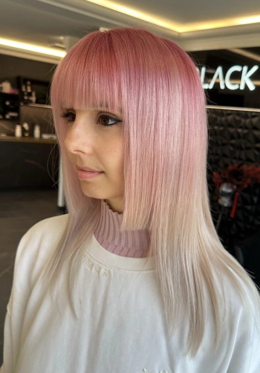 Muted Rose Quartz: Subtly Tinted Hair