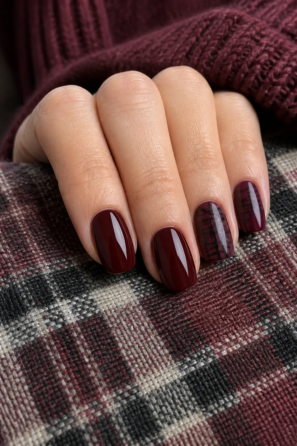 Oxblood Plaid