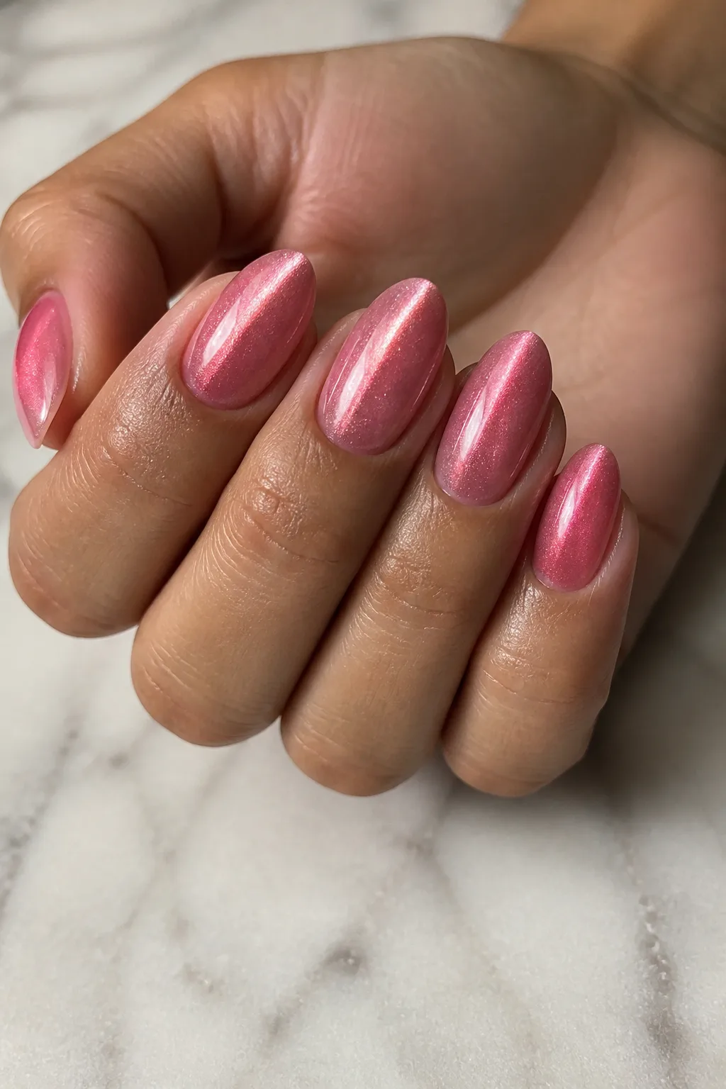 Pink Cat Eye Polish