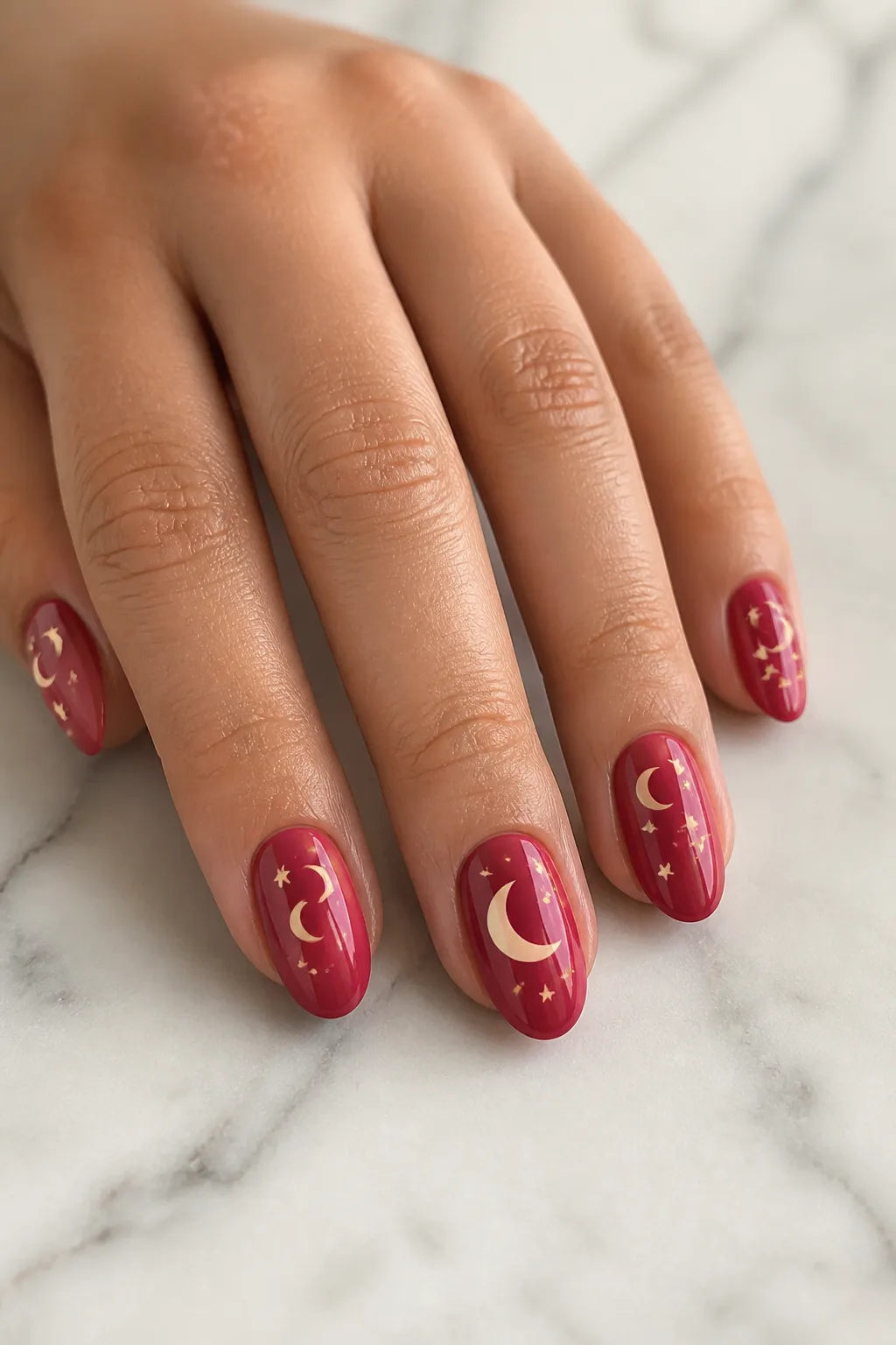 Pink Moon and Stars