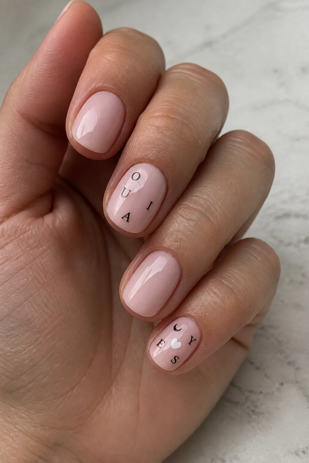 Pink Ouija Inspired Letters