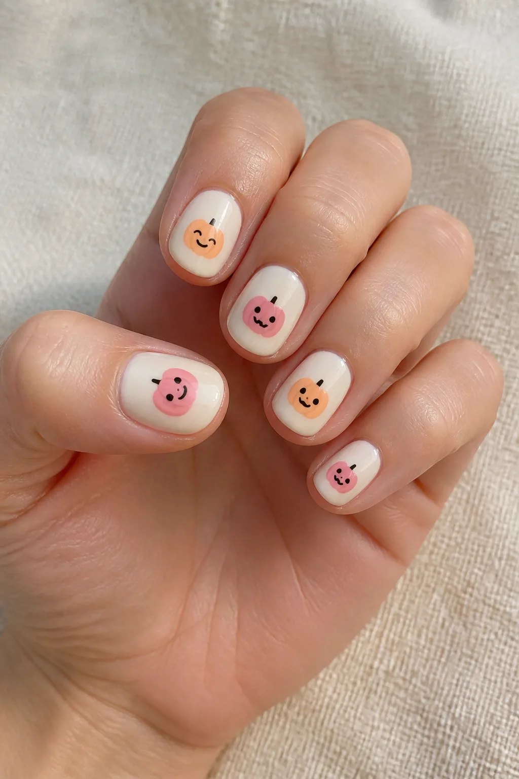 Pink Pumpkin Faces