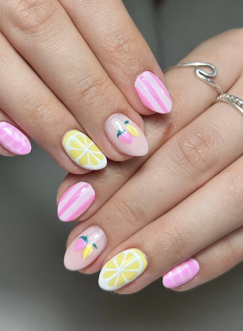 5- Pink Stripes, Lemons, and Strawberries