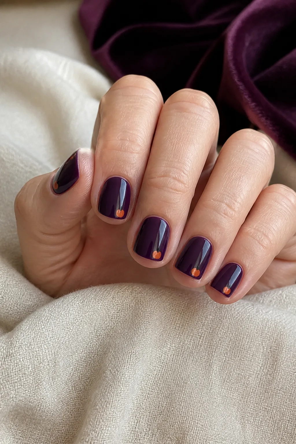 Plum Velvet and Pumpkin Tips