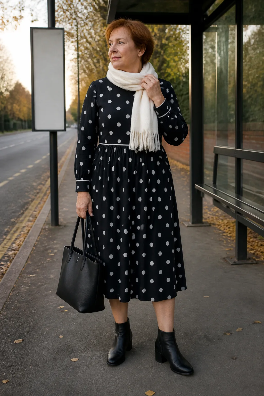 Polka Dot Perfection: Black Dress White Dots