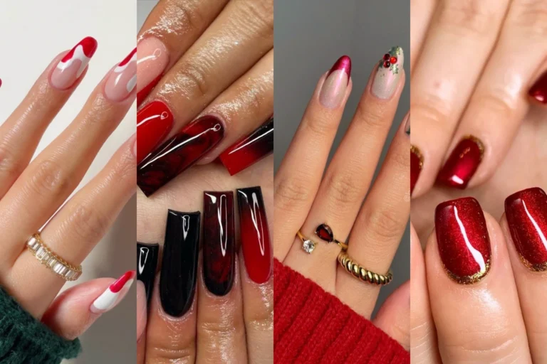 20 Red Christmas Nails for Every Holiday Mood