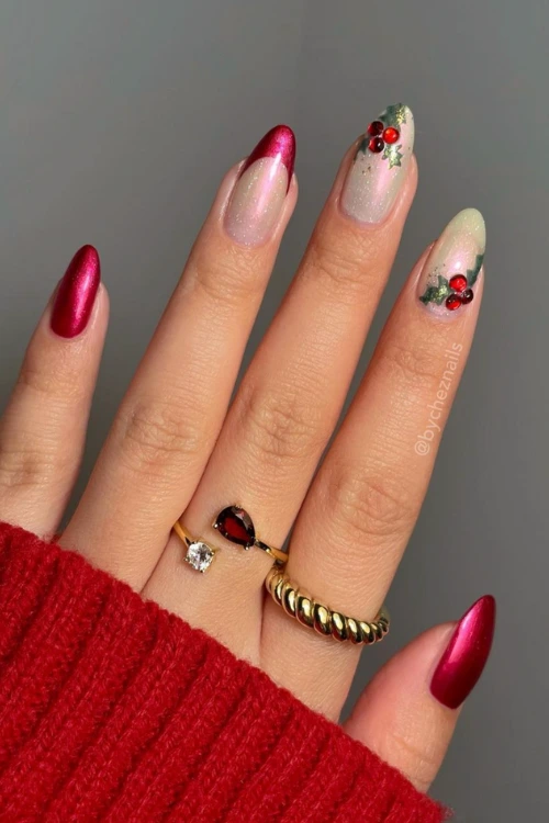 3- Red Chrome With a Festive Duo