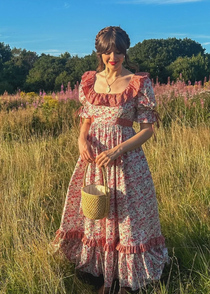 Romantic Blooms: Floral Prairie Dress