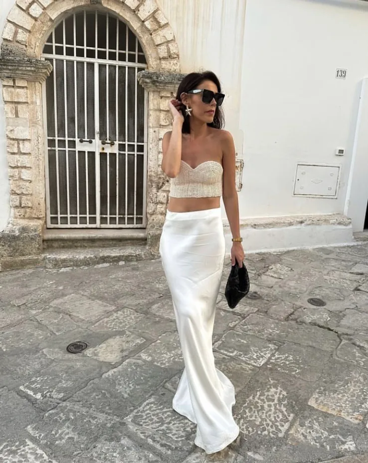 Satin Skirt Sophistication