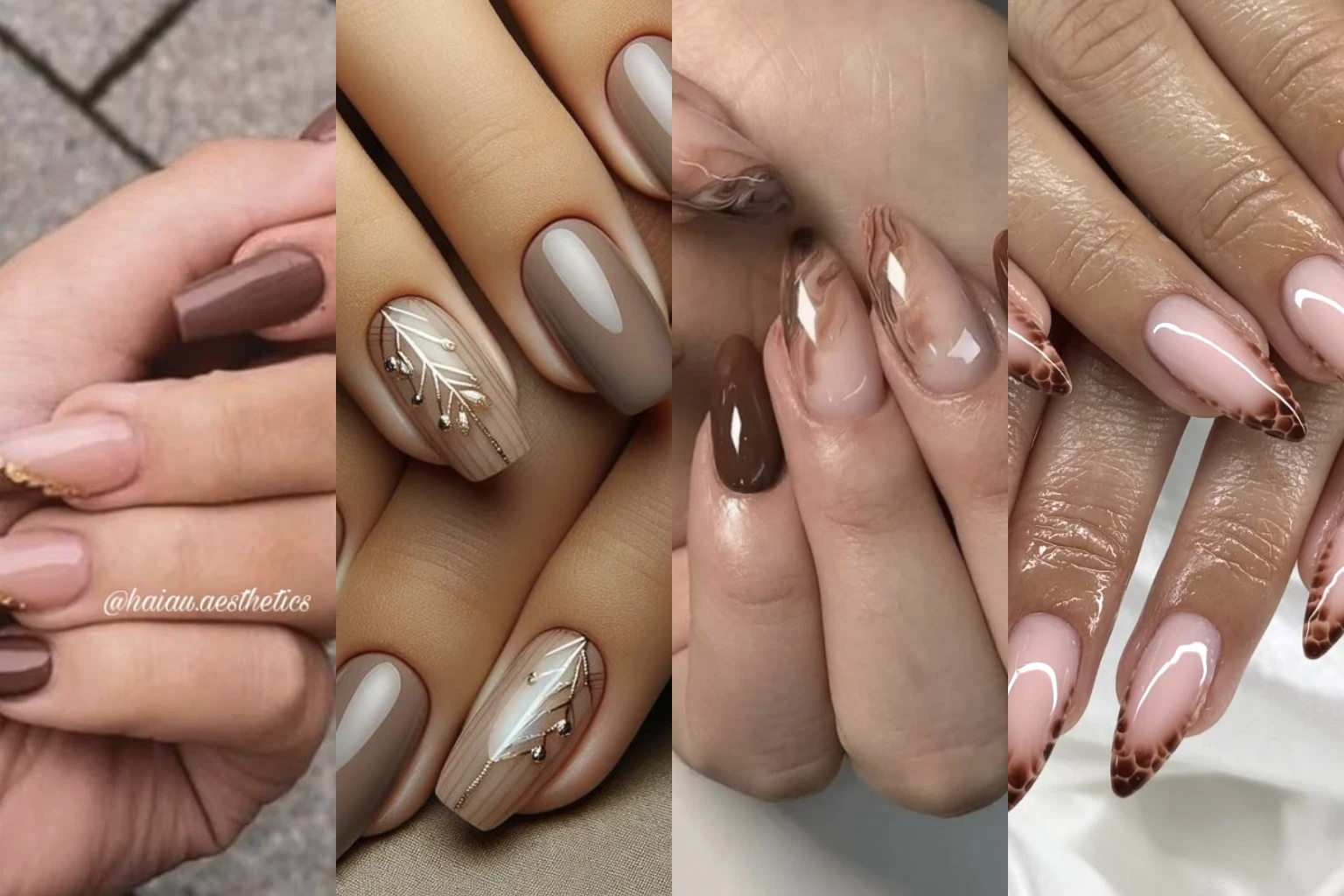 Stunning Brown Nails - Featured