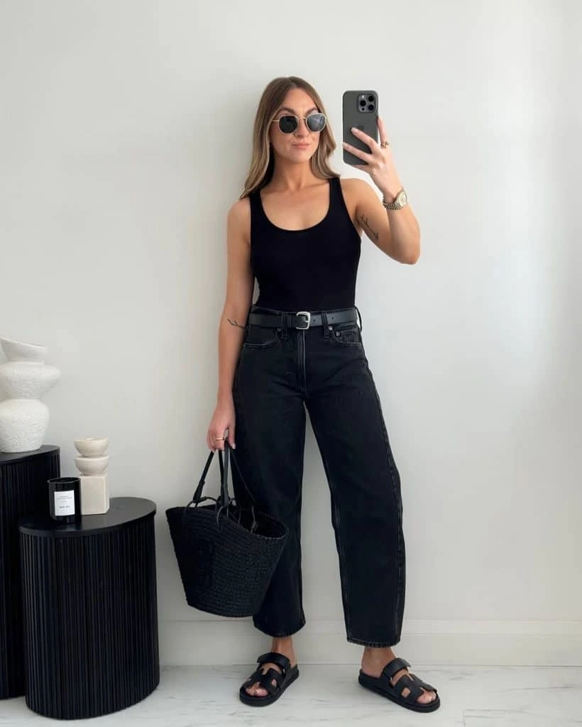 19- Tee or Vest with Sandals