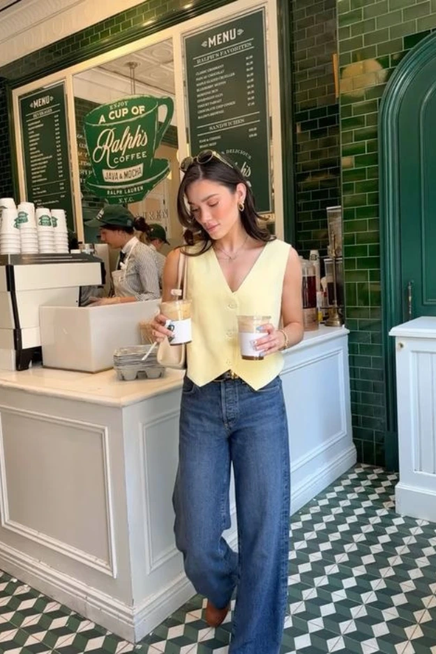 2- The Lemon Linen Vest