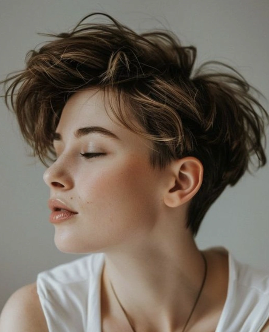Tousled and Tapered: The Effortlessly Cool Long Pixie Bob