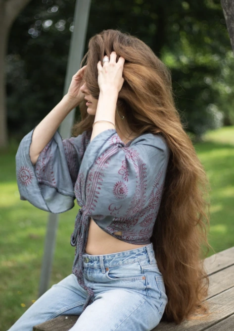 Untamed Length: Waist-Length, One-Length Thick Hair