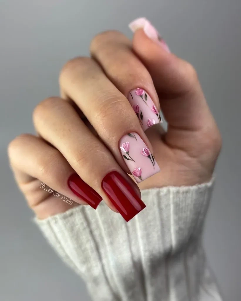 17- Vibrant Fuchsia Almond Glam
