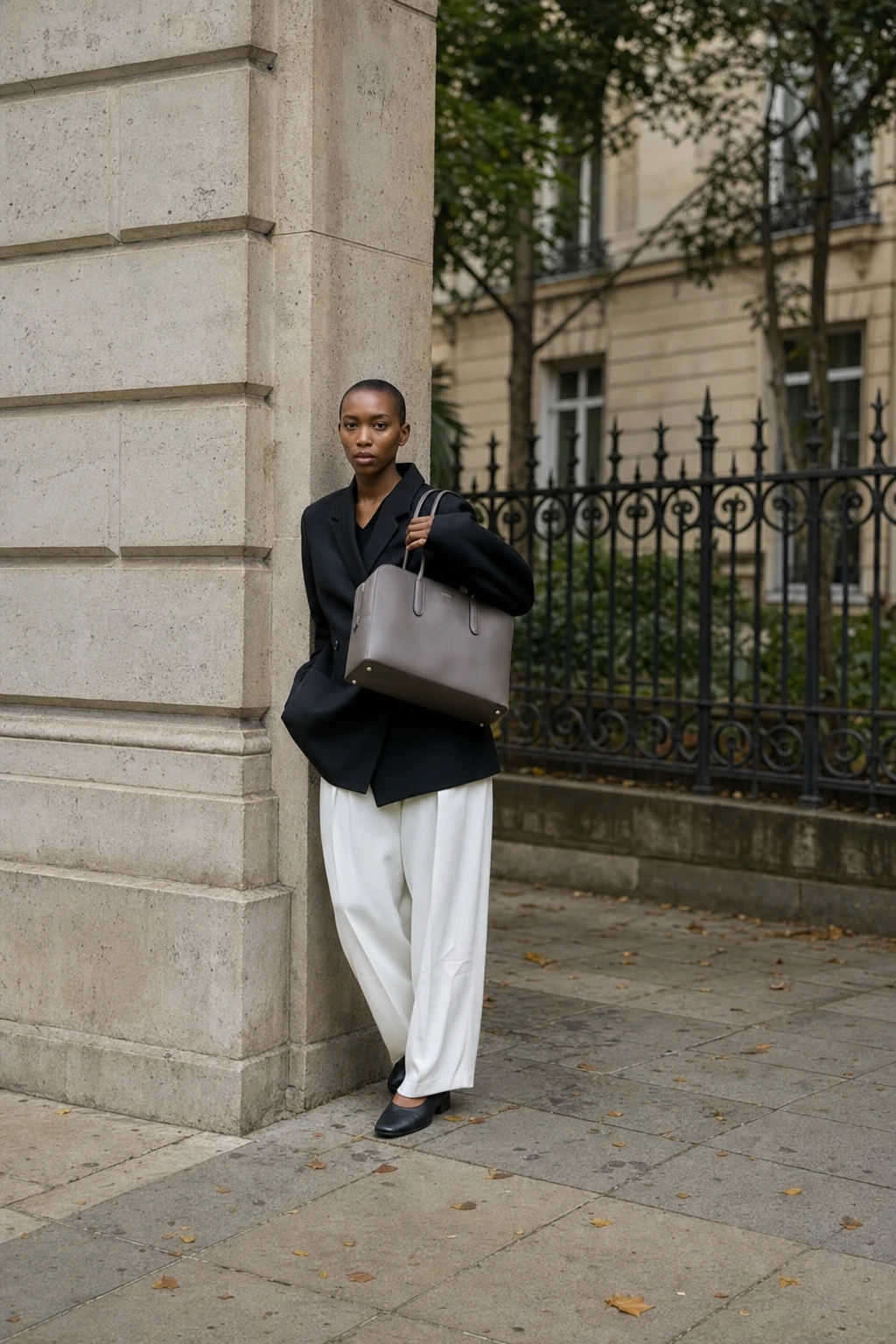 14- White Pants and a Structured Blazer