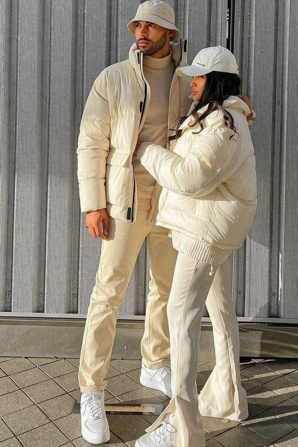 Winter Warmth: Puffer Jackets + Neutral Tones