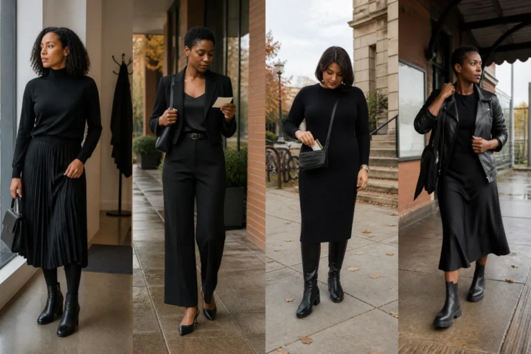 All Black Fall Outfit Ideas for the Effortlessly Chic Girl - Featured