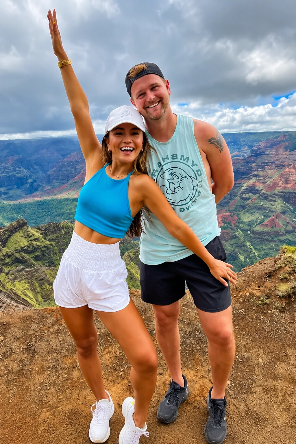 Athletic Adventure: Athletic Top + Shorts + Sneakers