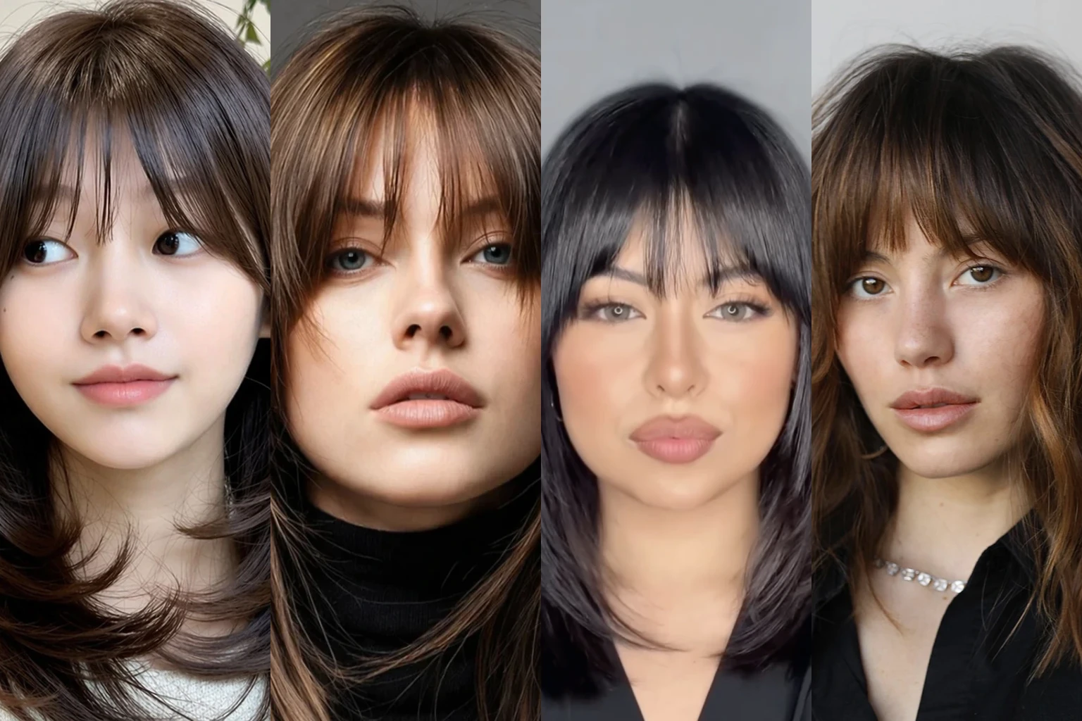 Bangs with Medium Hair Styles - Featured