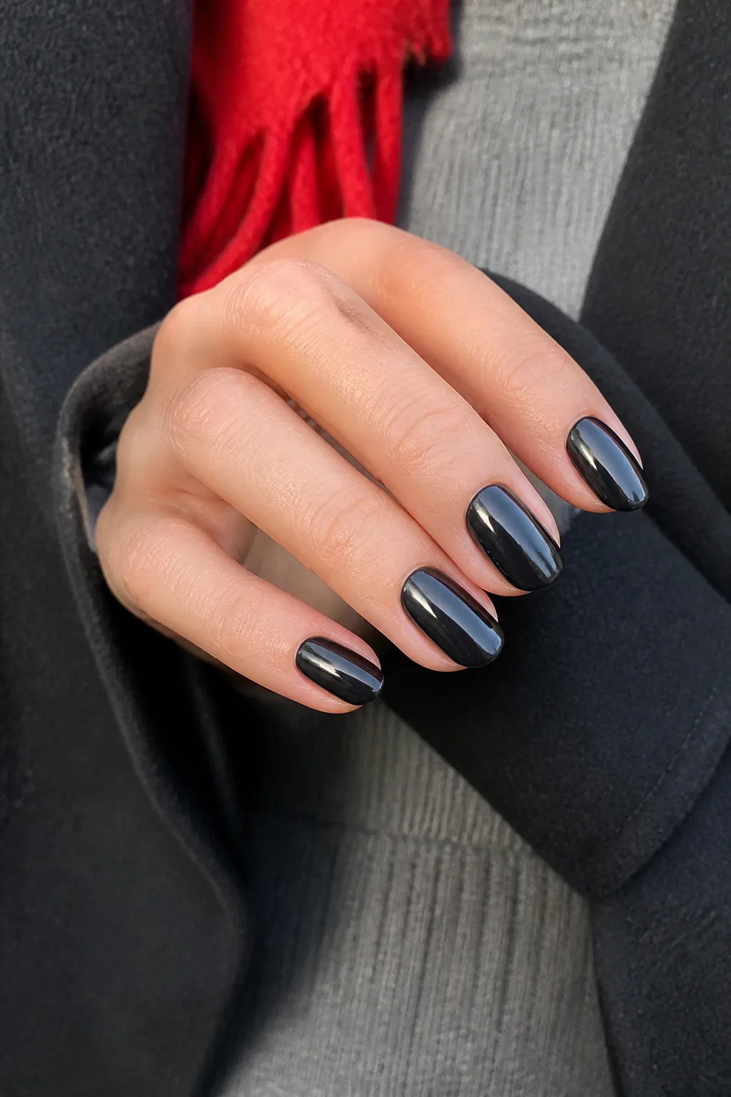 Black Chrome With A Red Scarf