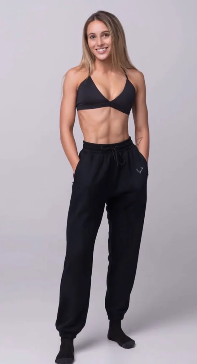 Black Sports Bra + Black Joggers + Black Socks