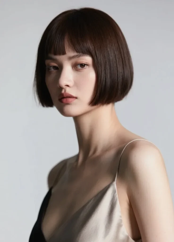Blunt Bangs Pixie