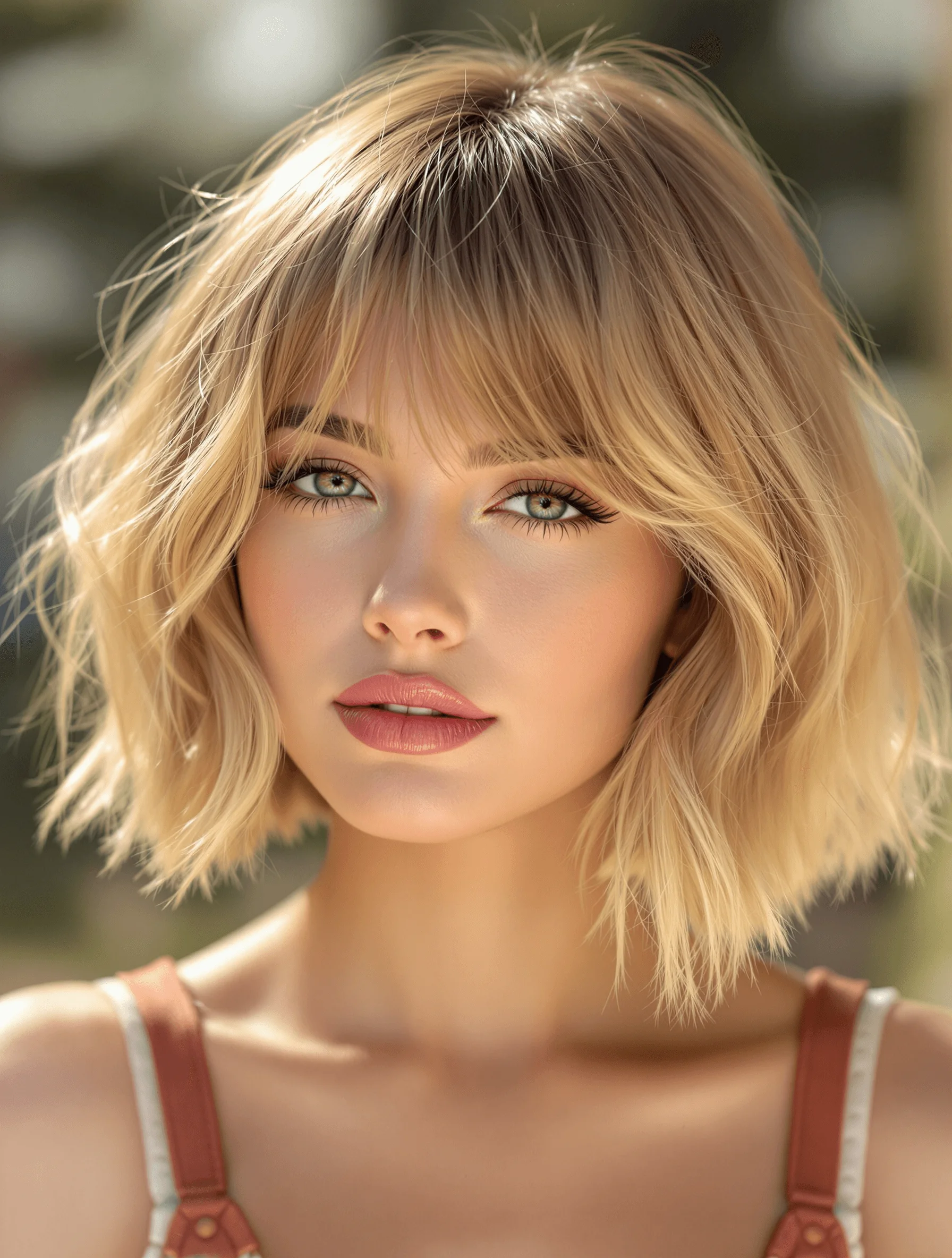 Blunt Bob with Soft Bangs