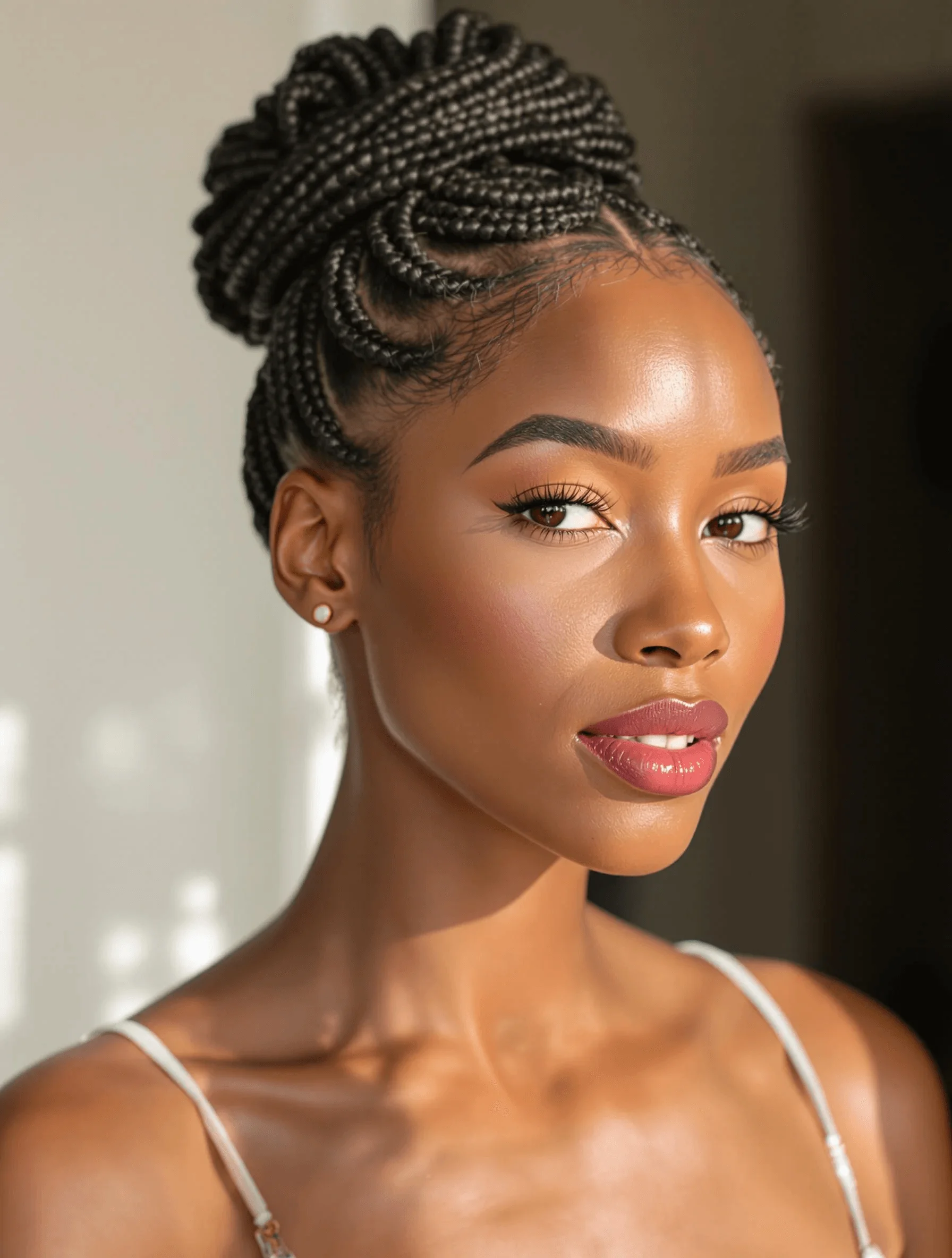 Braided Bun with Intricate Details