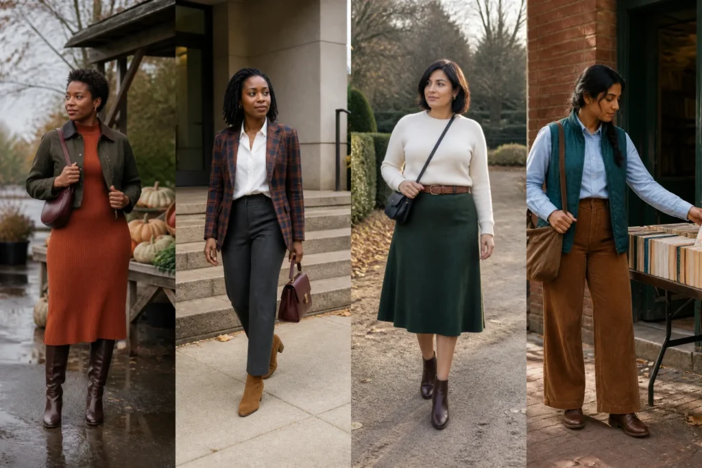Brown Boots Outfits for Fall