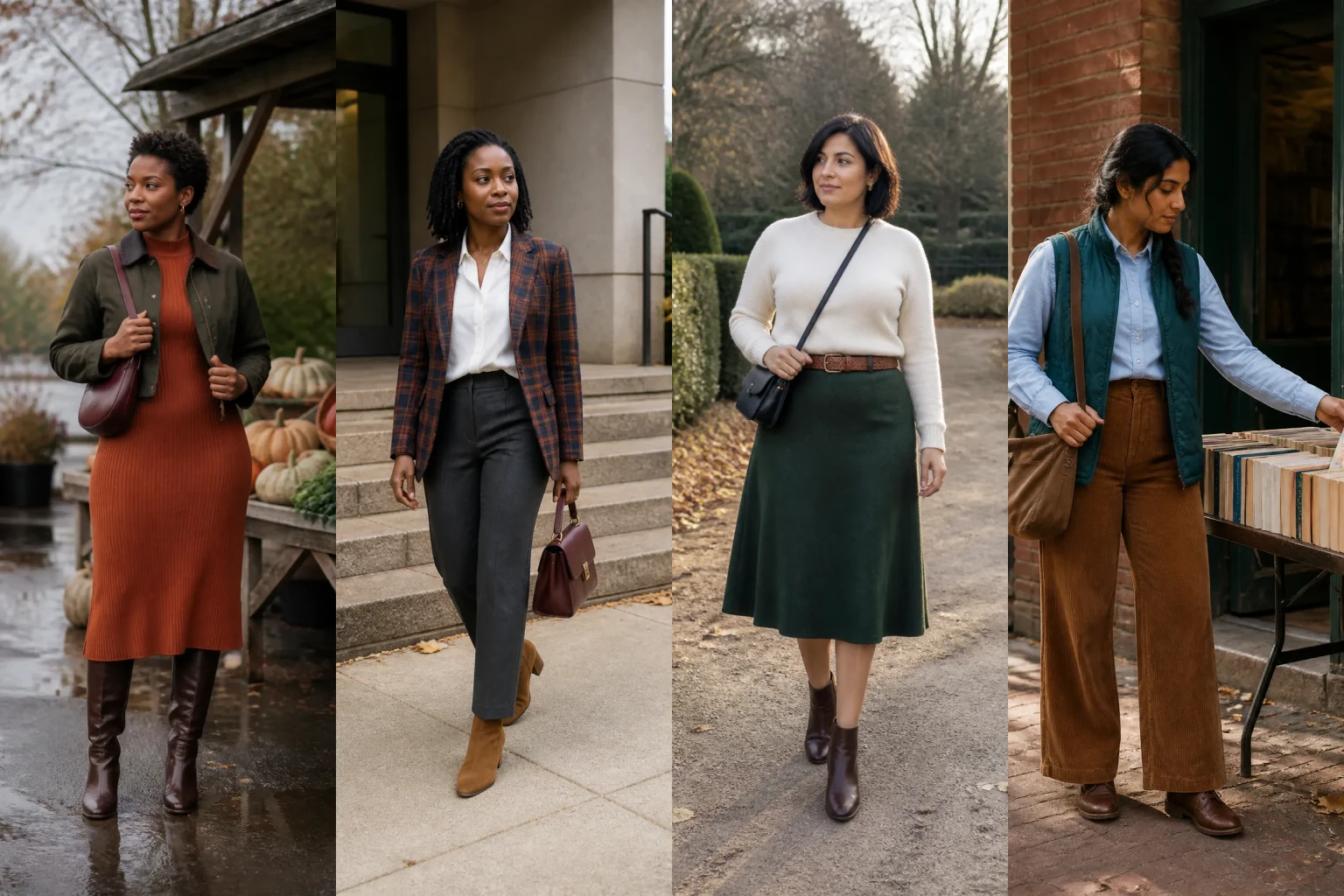 Brown Boots Outfits for Fall - Featured