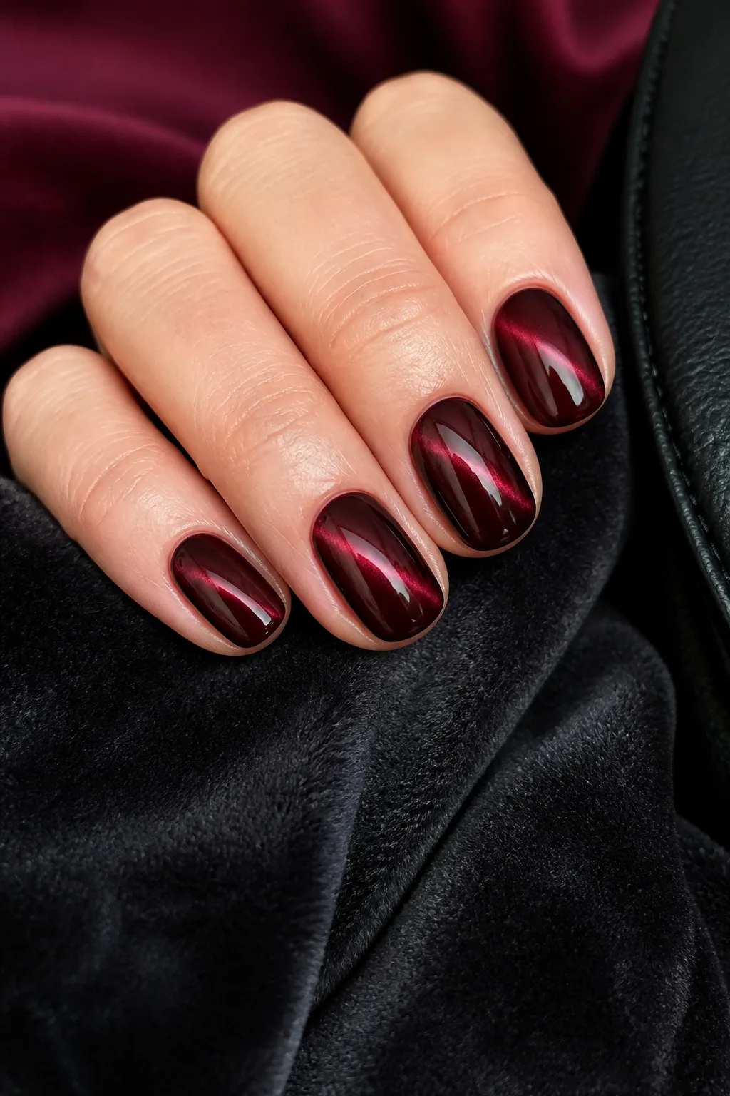 Burgundy Velvet Shift